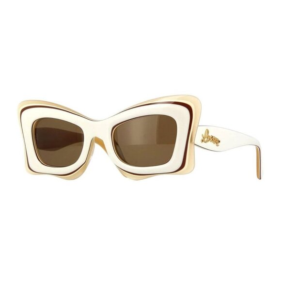 NWT LOEWE SUNGLASSES WOMEN BLACK CAT EYE LOEWE EYEWEAR - Picture 1 of 4